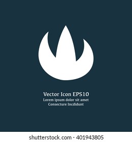 Vector illustration of fire icon