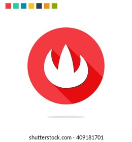Vector illustration of fire icon