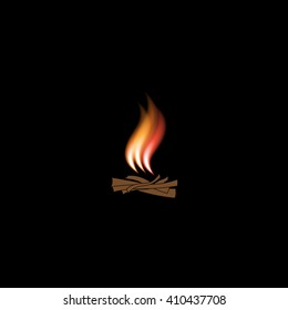 Vector Illustration of a Fire Icon