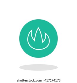 Vector illustration of fire icon