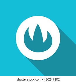 Vector illustration of fire icon
