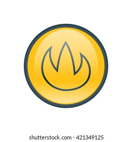 Vector illustration of fire icon