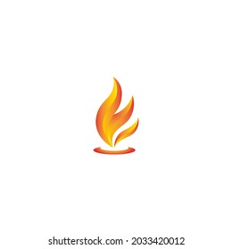 ilustración vectorial del fuego para un icono, símbolo o logotipo. adecuado para todo tipo de negocios. plantilla de logotipo de incendio