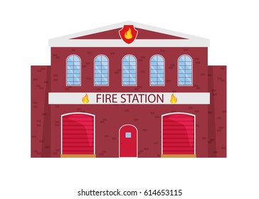 Cartoon Fire Station Images, Stock Photos & Vectors | Shutterstock