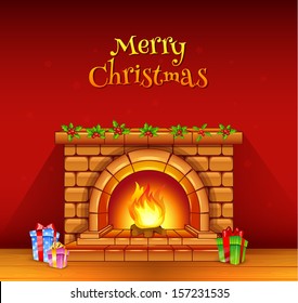 Vector illustration of Fireplace