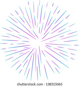 Vector illustration of fireworks