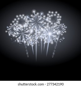 Vector Illustration of Fireworks