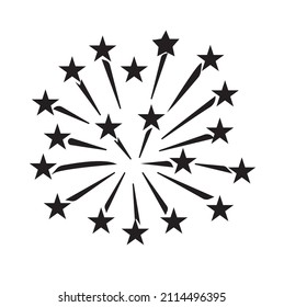 Vektorgrafik der Feuerwerksfeier