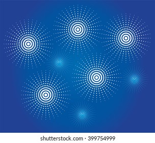 vector illustration of fireworks celebration background 