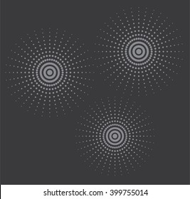 vector illustration of fireworks celebration background 