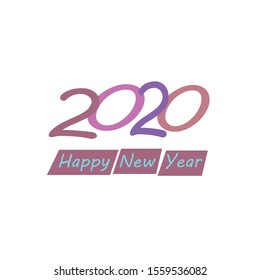 Vector illustration of fireworks. Happy new year 2020 theme - Vector
