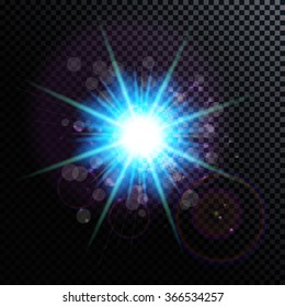 Vector Illustration of Fireworks, Salute on a Transparent Background EPS10