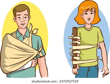 vector illustration of first aid