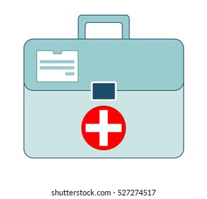 Vector Illustration First Aid Box On Stock Vector (Royalty Free) 527274517