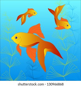 Vector illustration of a fish