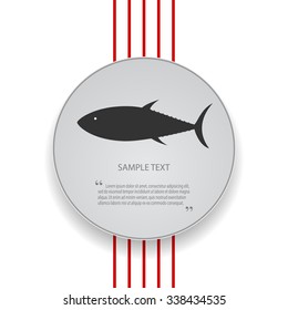 Vector illustration of a fish