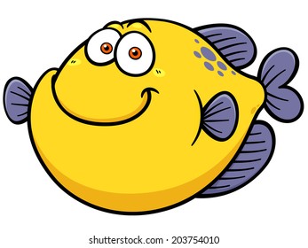 Vector illustration of Fish cartoon