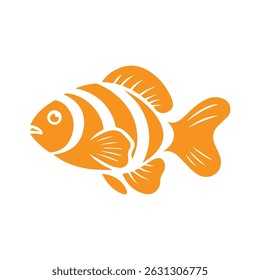 vector illustration of a fish, vector illustration of a cartoon fish