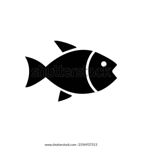 Vector Illustration Fish Edible Cook Food Stock Vector (Royalty Free ...