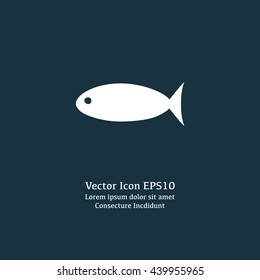 Vector illustration of fish icon