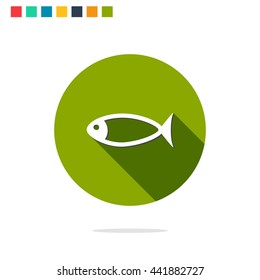 Vector illustration of fish icon
