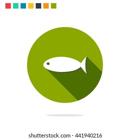 Vector illustration of fish icon