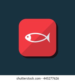 Vector illustration of fish icon