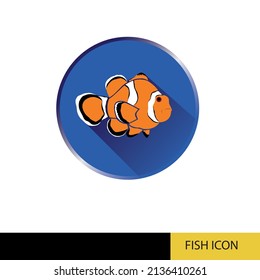 plantilla de diseño de iconos de peces de ilustración vectorial