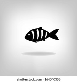 Vector illustration of a fish. Logo design for the company.