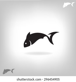 Vector illustration of a fish. Logo design for the company.