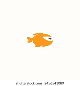 vector illustration of fish ninja