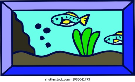 Vektorgrafik von Fisch sehr künstlerisch 
