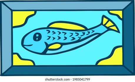 vector illustration of Fish very artistic 