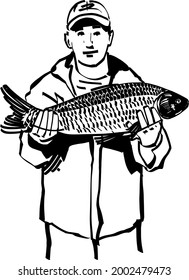 Ilustración vectorial de una pesca