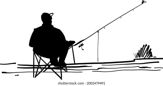 Ilustración vectorial de una pesca