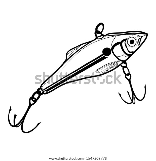 Vector Illustration Fishing Bait Isolated On Stock Vector (Royalty Free ...