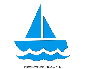 Vector illustration of a Fishing Boat