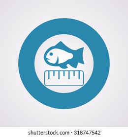Vector illustration of fishing and fish icon