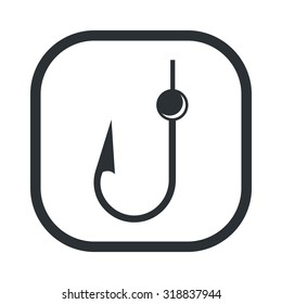 Vector illustration of fishing and fish icon