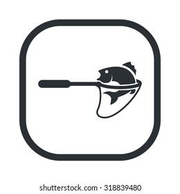 Vector illustration of fishing and fish icon