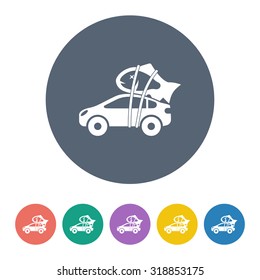 Vector illustration of fishing and fish icon