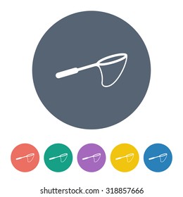 Vector illustration of fishing and fish icon