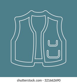 Vector illustration of fishing and fish icon