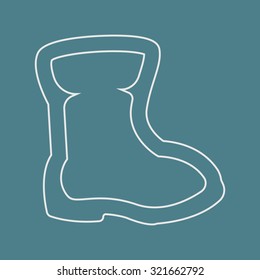 Vector illustration of fishing and fish icon