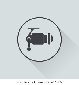 Vector illustration of fishing  icon