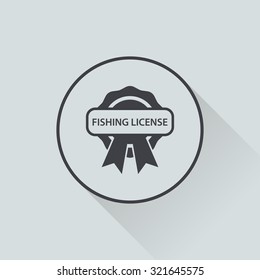 Vector illustration of fishing icon
