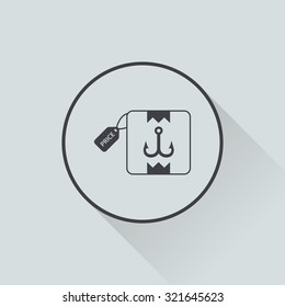 Vector illustration of fishing icon