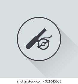 Vector illustration of fishing icon