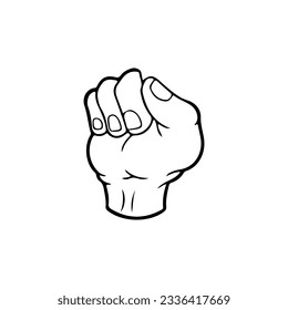 ilustración vectorial de un puño