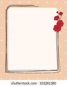 Vector illustration with five liberty roses.